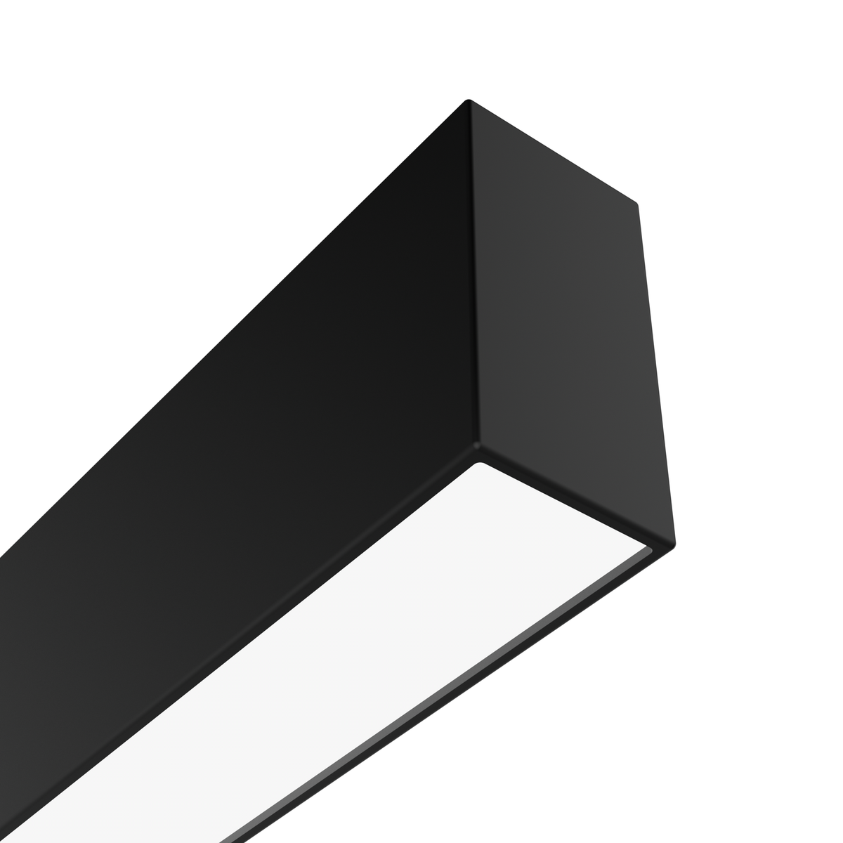 50-inch 1-light Matte Black 3000K LED Linear Chandelier